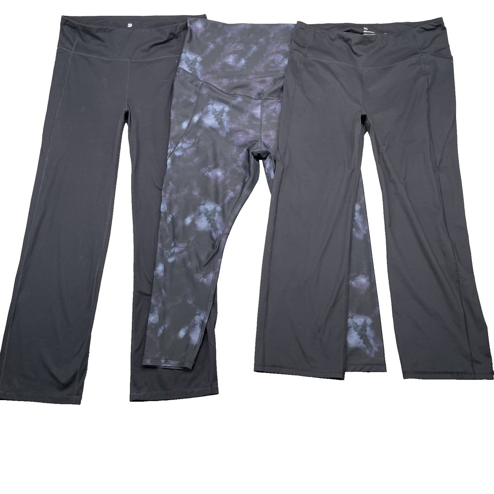 Leggings‎ Lot 3 Women 2XL Mix Brands Yoga Pants Training Running Sportswear Bulk
